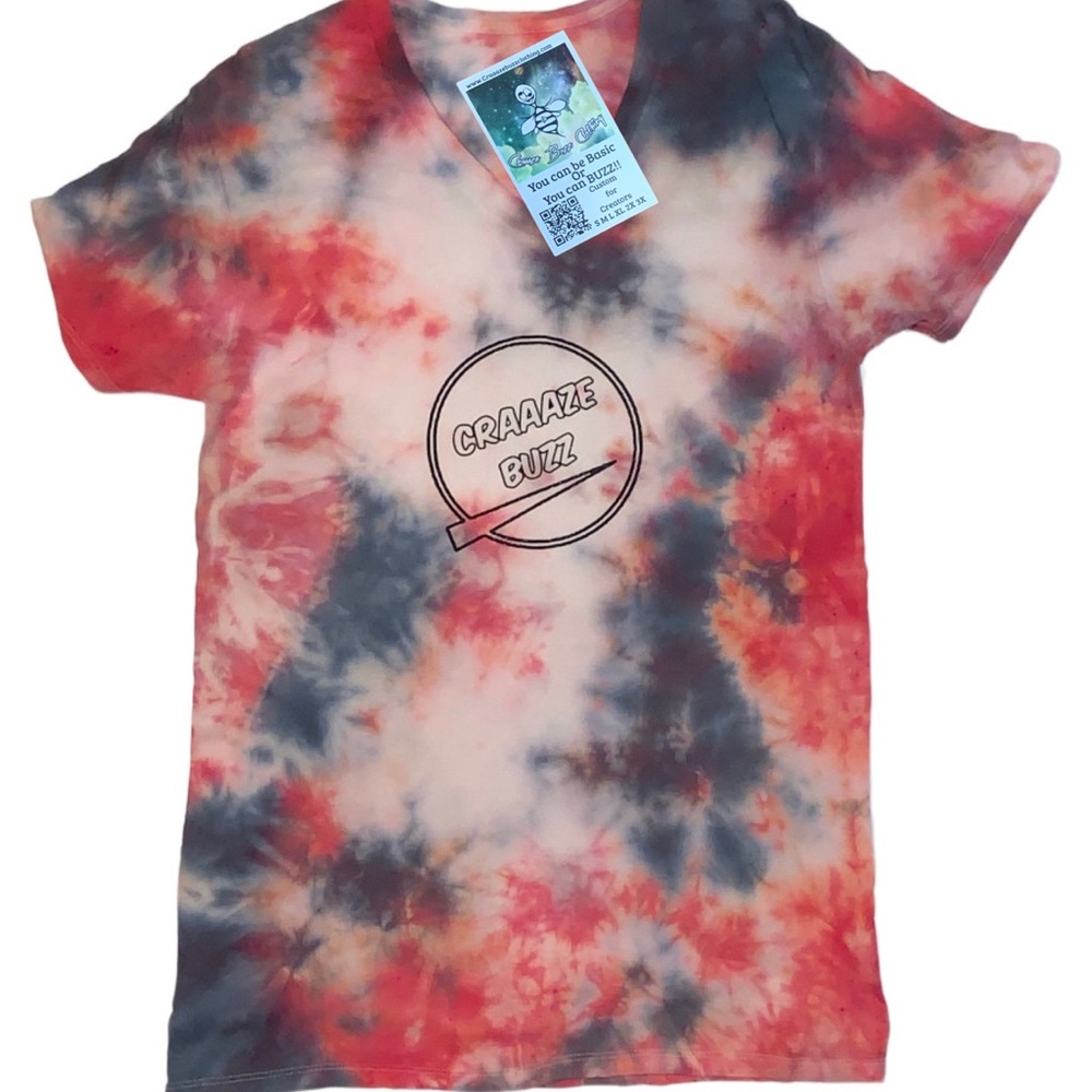 Craaazebuzzclothing custom handmade tie dye shirt